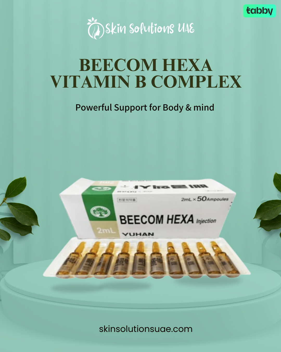 BeeCom Hexa Vitamin B Complex (Safe) Skin Solutions UAE BeeCom Hexa Vitamin B Complex (Safe) Skin Solutions UAE