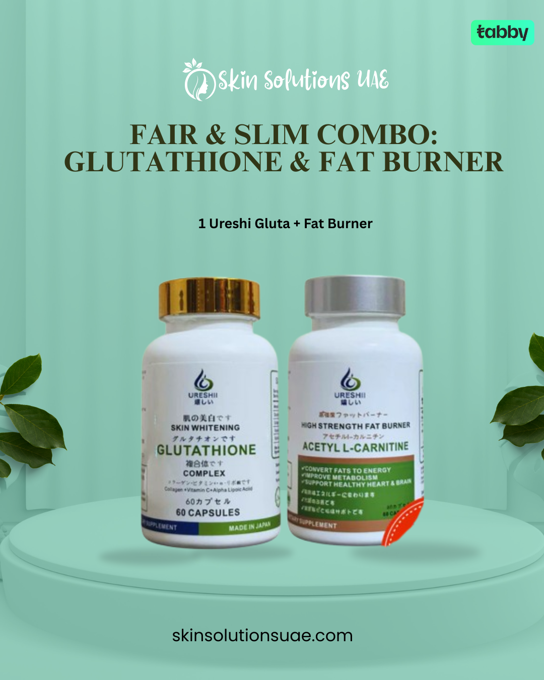 Fair & Slim Combo: Glutathione & Fat Burner