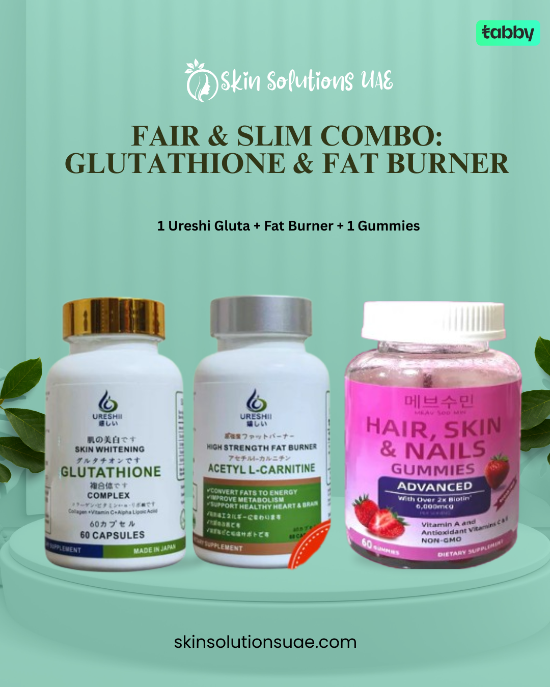 Fair & Slim Combo: Glutathione & Fat Burner