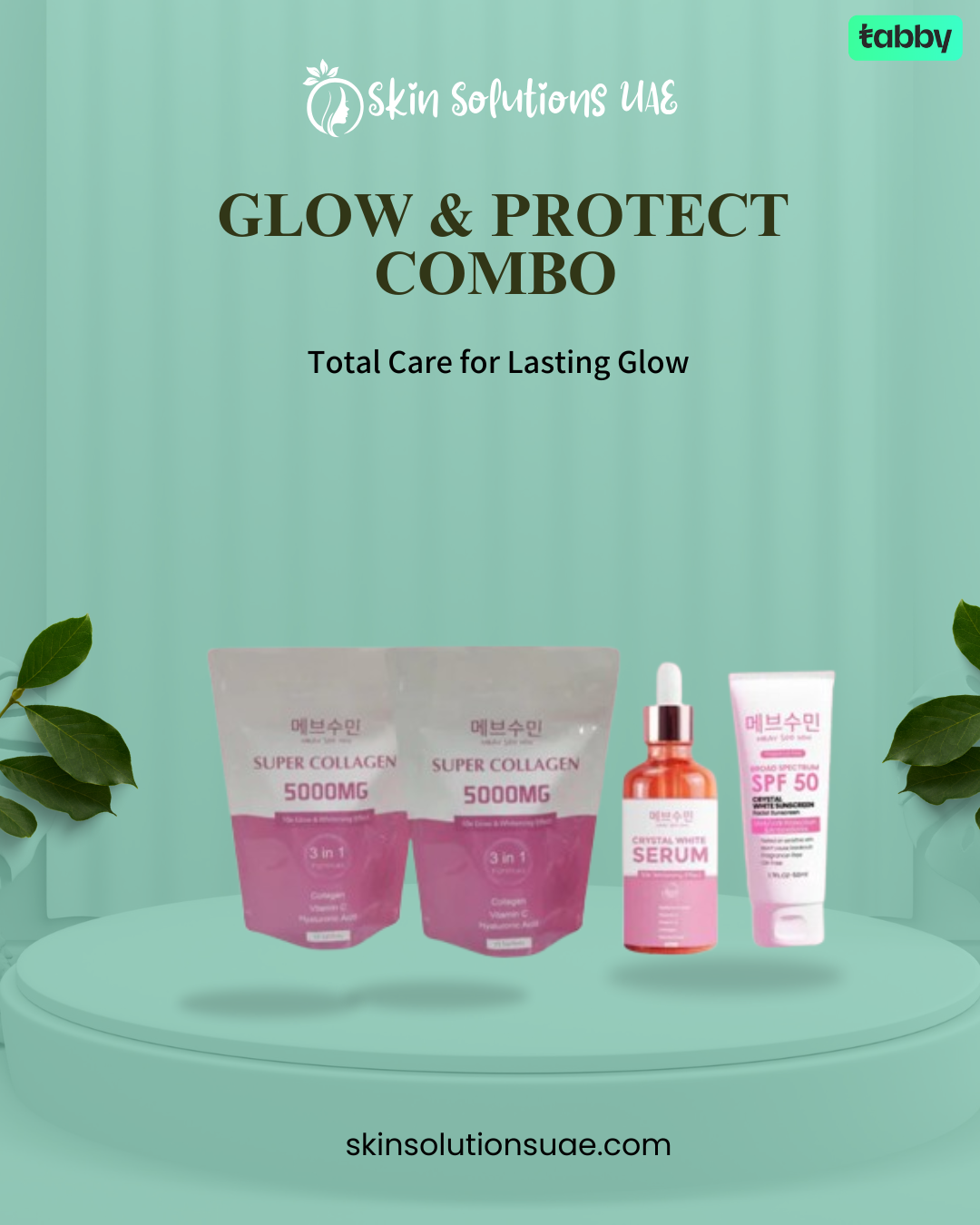 Glow & Protect Combo Meav Soo Min Collagen, Serum + Sunscreen