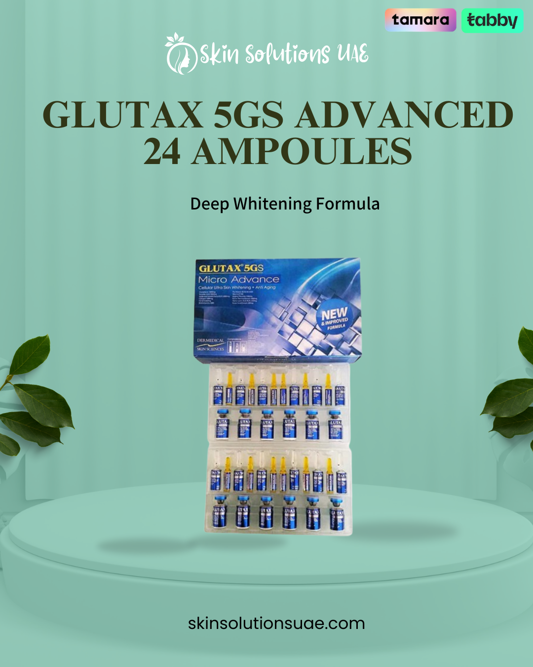 glutax 5gs micro advance glutathione 5000mg Advanced 12 Vials/24 Ampoules – Skin Solutions UAE Thai products BLANCHISSEUR + GLUTATHIONE SUPER Supply Duration:1 month supply