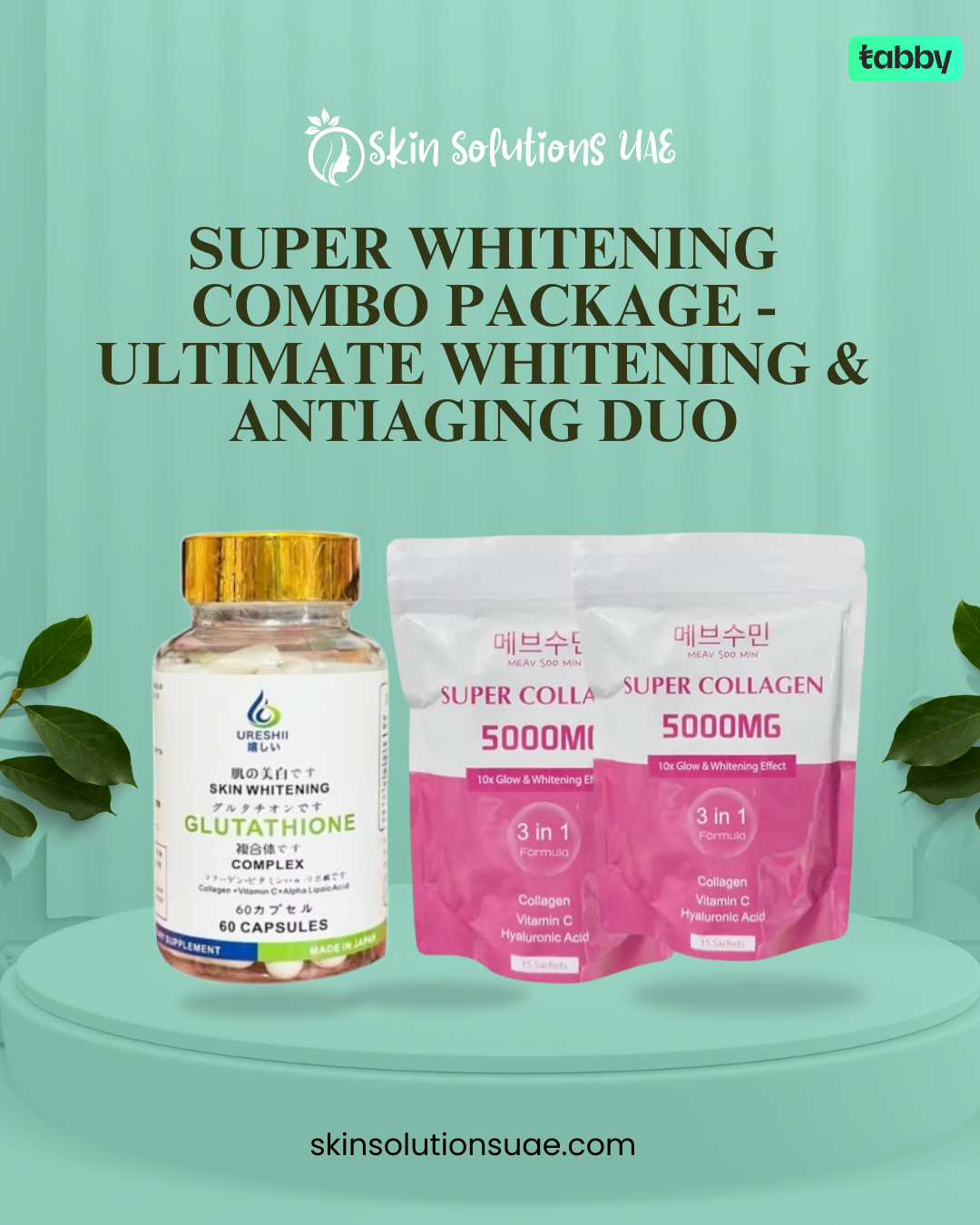 Super Whitening Combo Package - Ultimate Whitening & Antiaging Duo