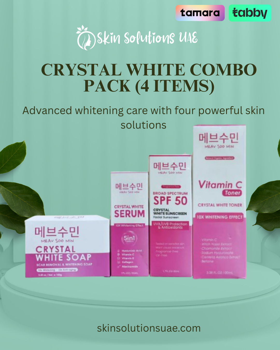 Crystal White Combo Pack (4 items)