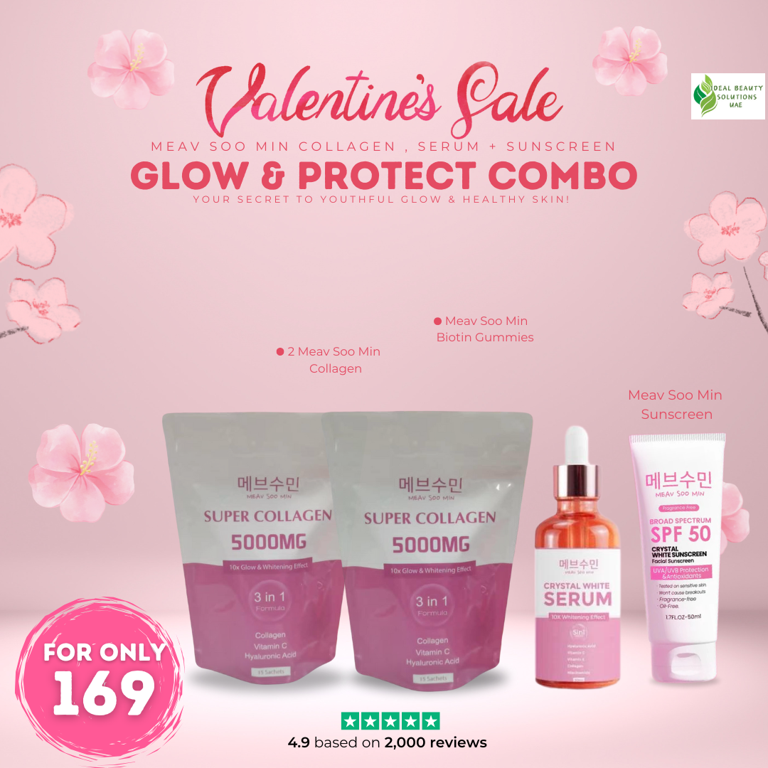 Glow & Protect Combo Meav Soo Min Collagen, Serum + Sunscreen