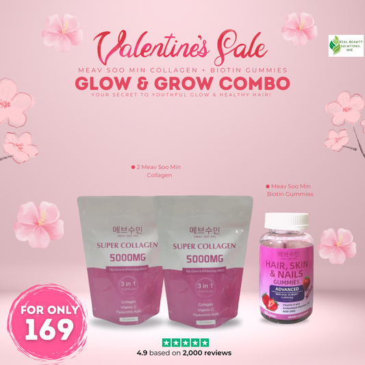 Meav Soo Min Collagen + Biotin Gummy - Glow & Grow Combo