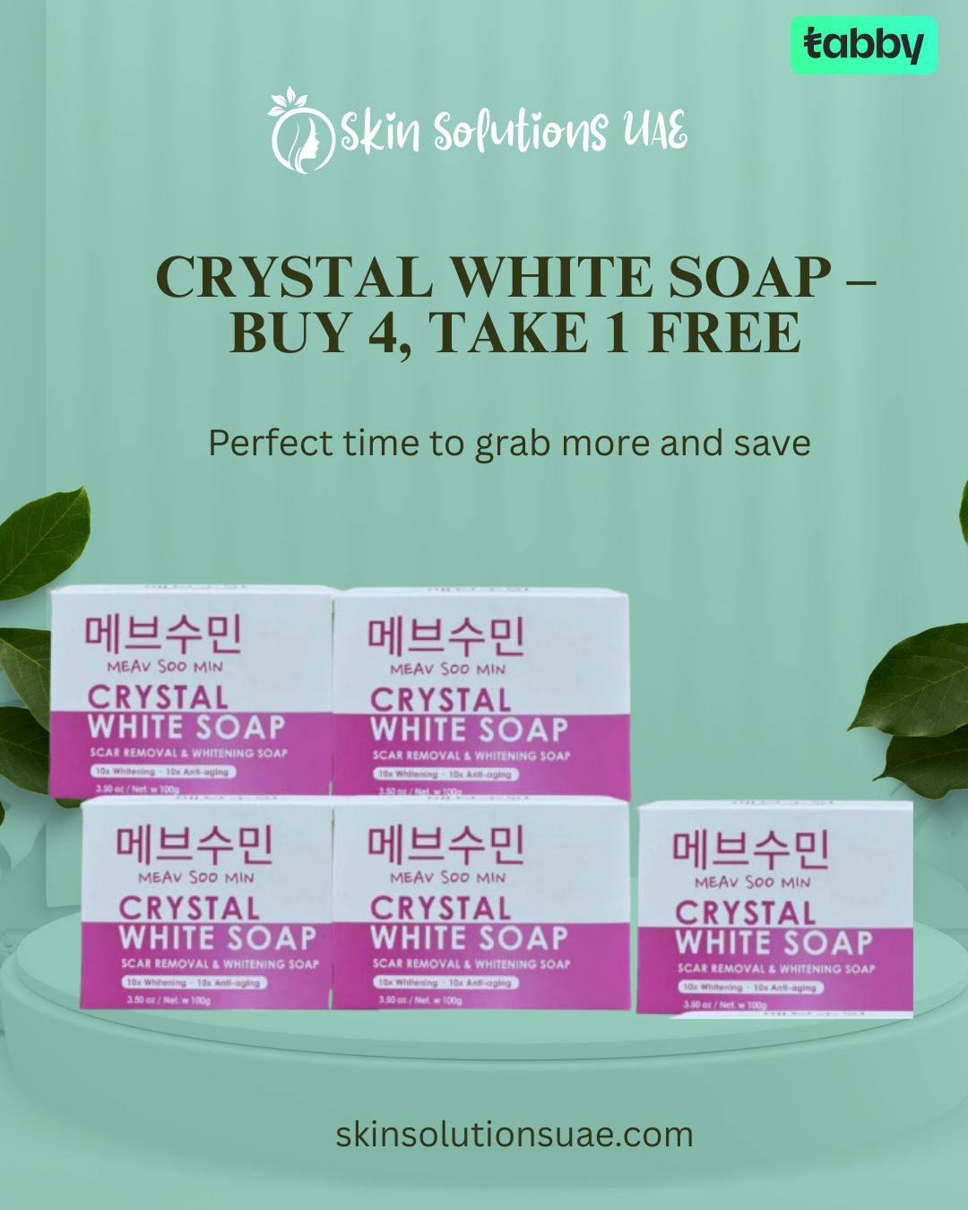 Crystal White Soap – Buy 4, Take 1 FREE