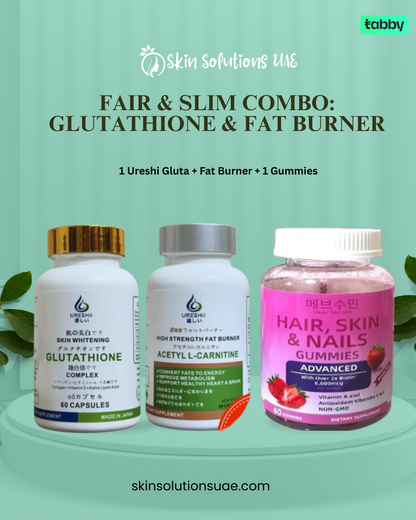 Fair & Slim Combo: Glutathione & Fat Burner