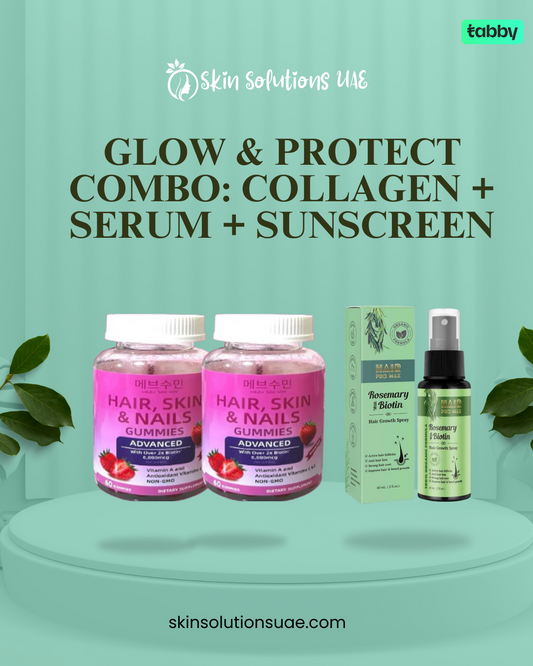 Glow & Protect Combo: Collagen + Serum + Sunscreen