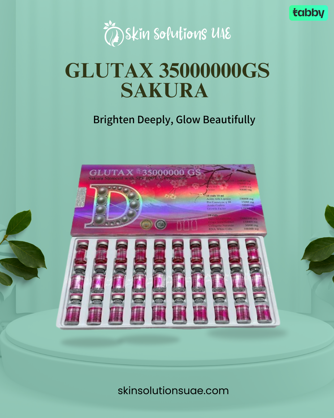 Glutax 35000000GS Sakura Glutathione Skin Whitening Injection