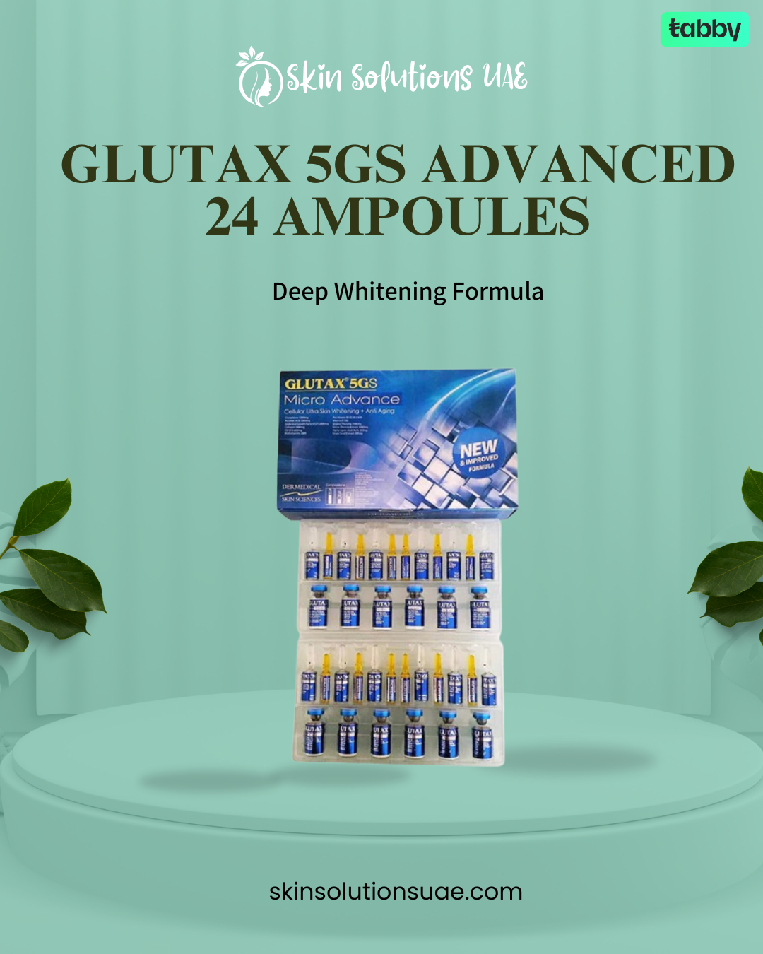 Glutax 5GS Advanced 12 Vials/24 Ampoules – Skin Solutions UAE