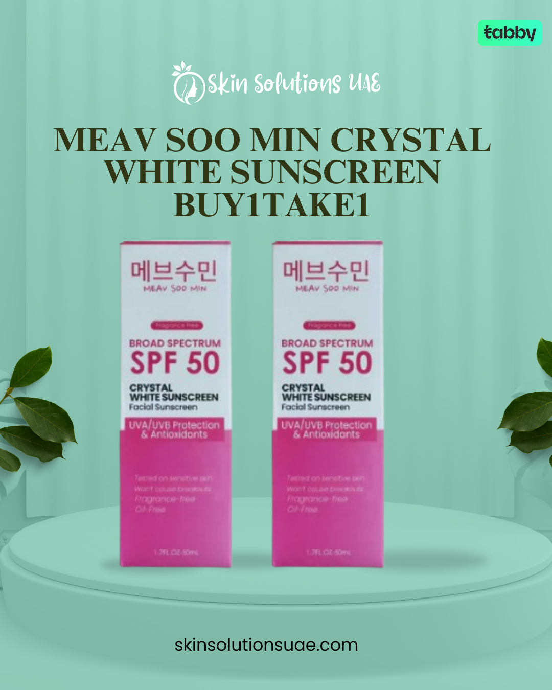 Meav Soo Min Crystal White Sunscreen Buy1Take1
