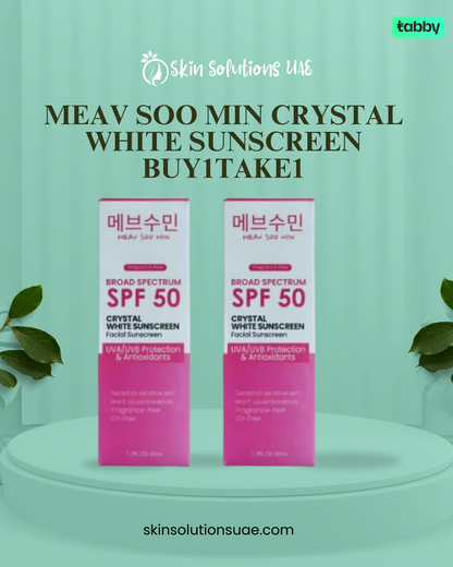 Meav Soo Min Crystal White Sunscreen Buy1Take1