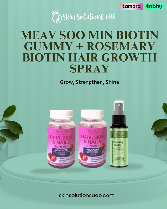 Meav Soo Min Biotin Gummy Hair Pro & Max Rosemary Spray Combo
