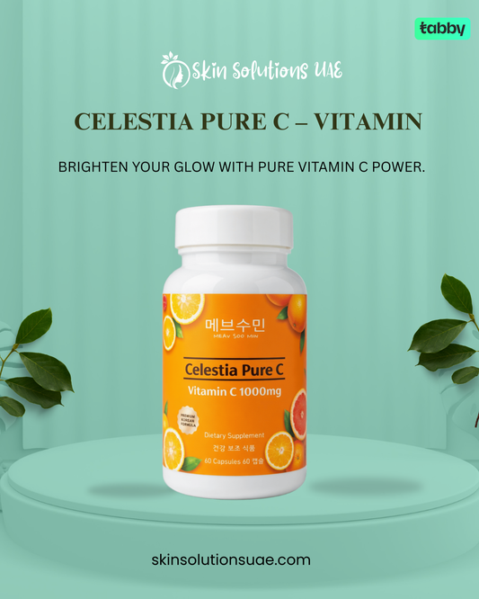 Celestia Pure C vitamin C 1000mg supplement bottle 1