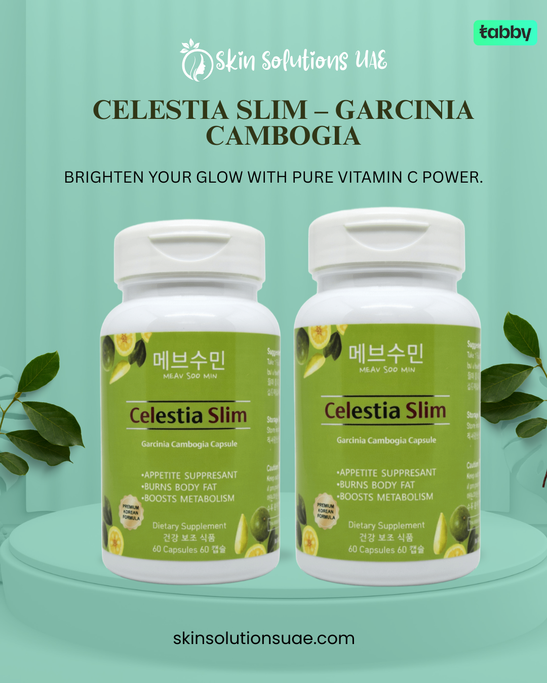 Celestia Slim garcinia cambogia supplement bottle 2