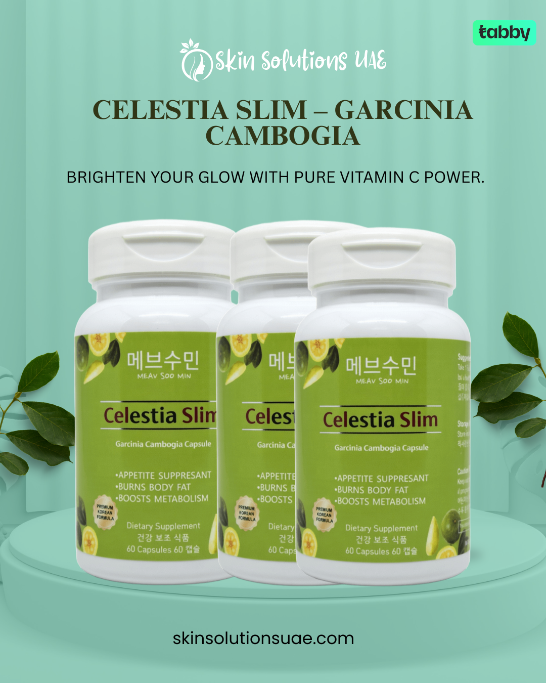 Celestia Slim garcinia cambogia supplement bottle 3