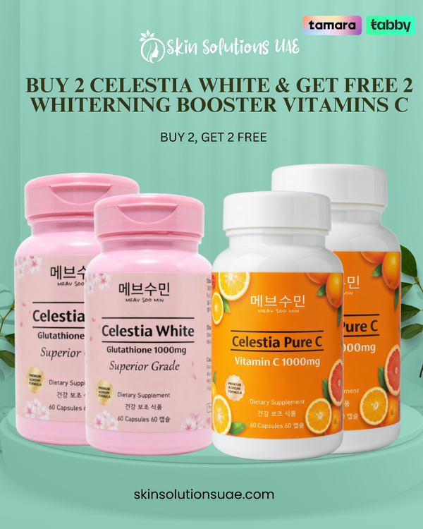 BUY 2 Celestia White & Get Free 2 Whiterning Booster Vitamins C