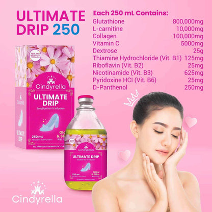 Cindyrella Ultimate Drip 250 for skin brightening and glow support