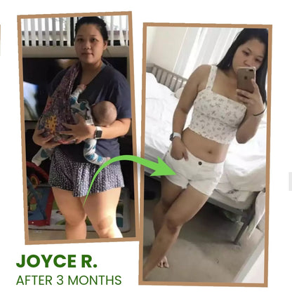Joyce R weight loss transformation before and after results after 3 months