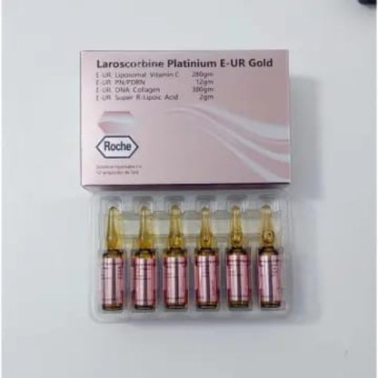 Laroscorbine Platinum E-UR Gold vitamin C injection for skin brightening