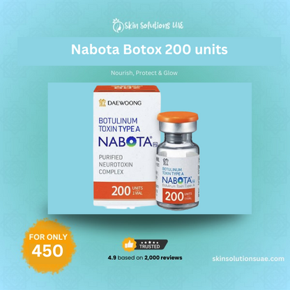 Nabota botox 200 units for wrinkle reduction and anti aging