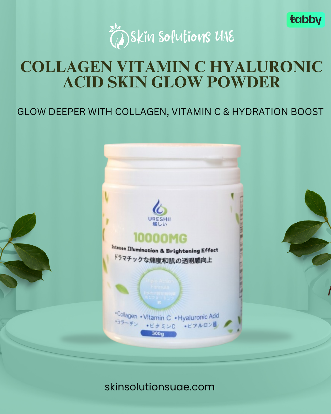 Collagen Vitamin C Hyaluronic Acid Skin Glow Powder