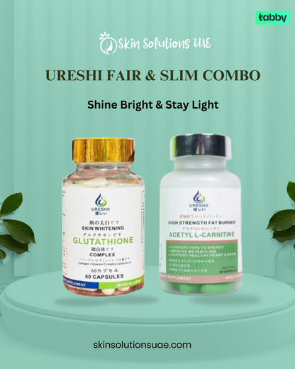 Ureshii Fair Slim Combo Glutathione Burn – Skin Solutions UAE